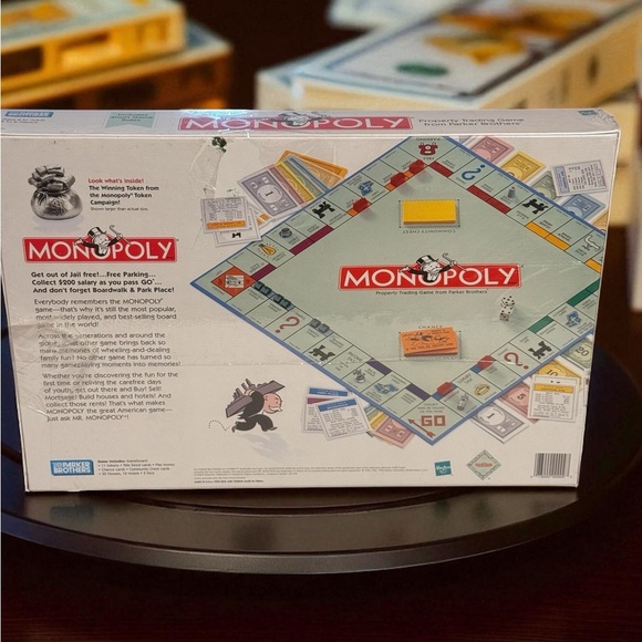 Hasbro Monopoly Board Game 1999 Version New Sealed In Box - Picture 3 of 7
